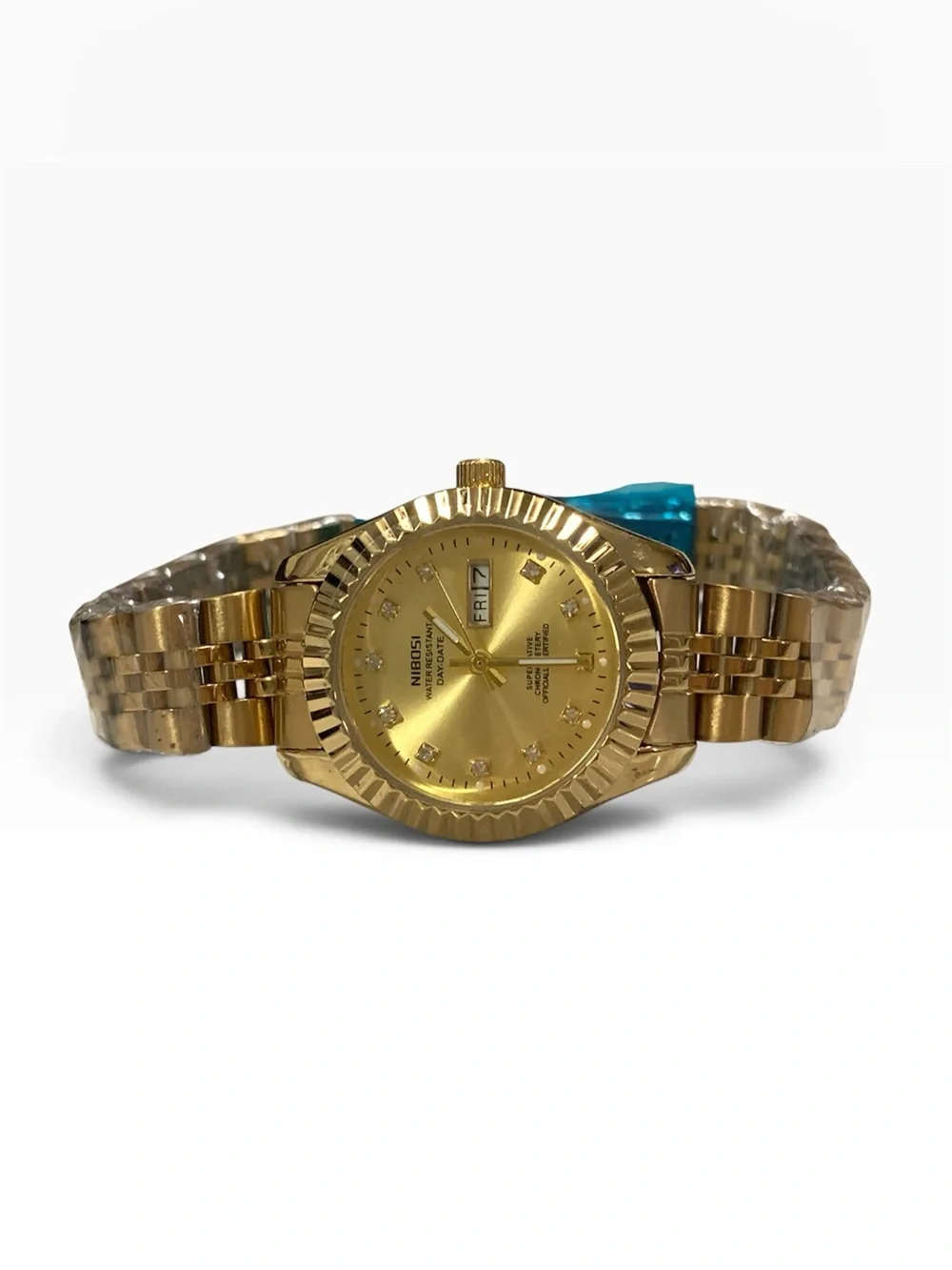 NIBOSI Women's Analog Quartz Watch, Gold Tone Stainless Steel